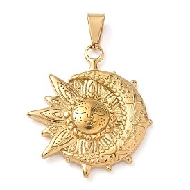 Рамадан и Ид Мубарак 304 подвески из нержавеющей стали, ионное покрытие, амулеты в форме солнца и луны