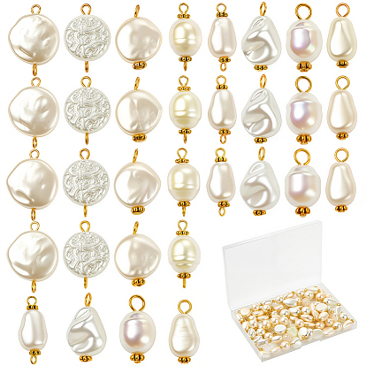 96 шт 8 акриловые подвески в стиле, с акриловым жемчуг имитация, железные штифты и распорные втулки из сплава, разнообразные