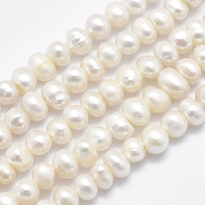 Natural Cultured Freshwater Pearl Beads Strands, Potato