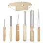 Наборы инструментов для резки и лепки из нержавеющей стали, с деревянной ручкой, ручка для резьбы по глине