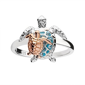Chen Rui Ocean Turtle Diamond Ring Women's Small Ring