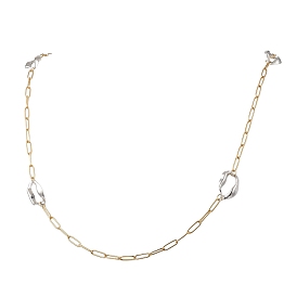 304 цепочки-скрепки из нержавеющей стали с нерегулярными овальными звеньями