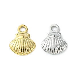 304 Stainless Steel Charms, Shell Shape Charms