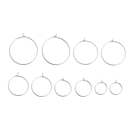 Латунная фурнитура для хооп серег, круглые