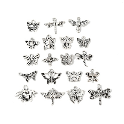 Сплавочные подвески тибетского стиля, бабочка, набор подвесок из серии пчела и стрекоза