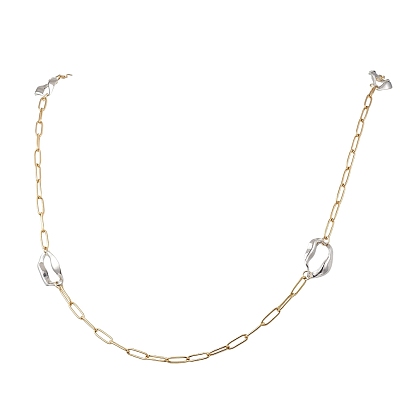 304 цепочки-скрепки из нержавеющей стали с нерегулярными овальными звеньями