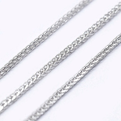 Регулируемые 925 цепочки из стерлингового серебра и пшеницы, с пружинными застежками и сердечным шармом