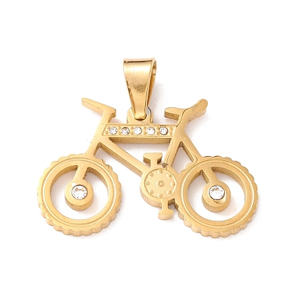 Вакуумное покрытие pvd 304 подвеска из нержавеющей стали, горный хрусталь, велосипед