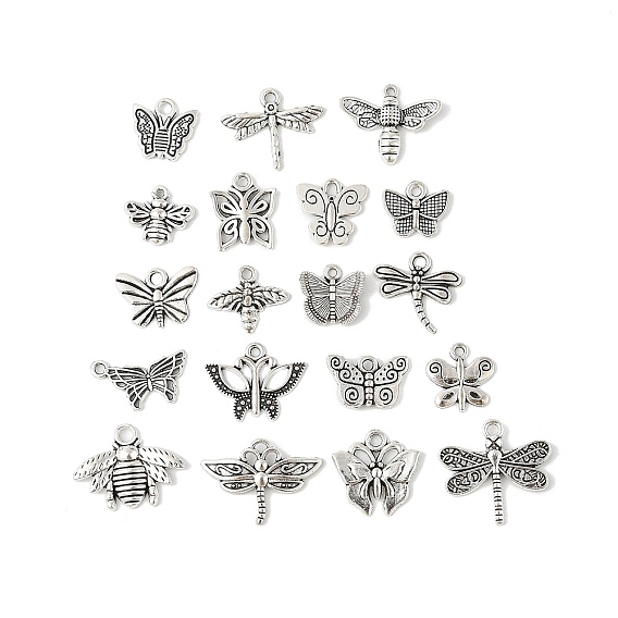 Сплавочные подвески тибетского стиля, бабочка, набор подвесок из серии пчела и стрекоза