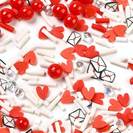 Ручной полимерной глины кабошонов, сердце