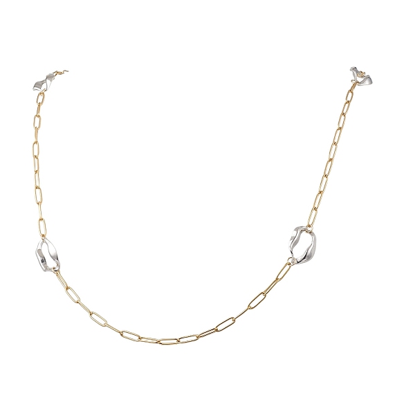 304 цепочки-скрепки из нержавеющей стали с нерегулярными овальными звеньями