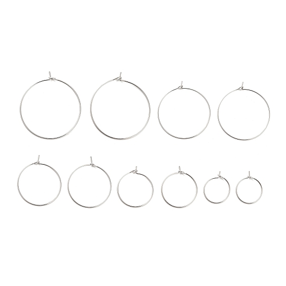 Латунная фурнитура для хооп серег, круглые