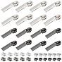 28Pcs Alloy Replacement Zipper Sliders, with 28 Sets Brass Zipper Stopper and Plug, for Luggage Suitcase Backpack Jacket Bags Coat