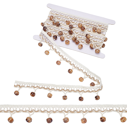 Винтажная жаккардовая нейлоновая лента, плетеная лента с вышивкой, с картонной карточкой