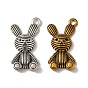 Tibetan Style Alloy Pendant Rhinestone Settings, Cadmium Free & Lead Free, Rabbit