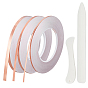 3 Rolls 3 Styles Copper Foil Adhesive Tapes, Conductive Copper Tape, DIY Crafts, with 1 Set Plastic Letter Opener Knife Tools