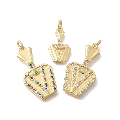 Латунные микро проложить подвески бутылки кубического циркония, без кадмия и без свинца, стойки покрытие, долговечный, реальный 18 k позолоченный