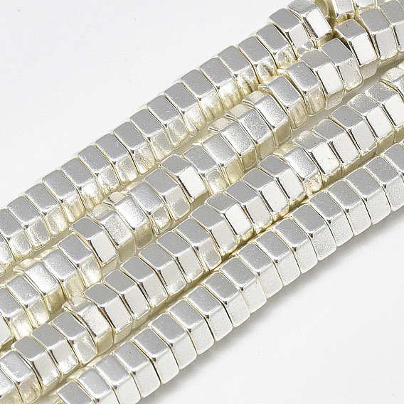 Гальванизировать немагнитных синтетический гематит бисер пряди, шестиугольник