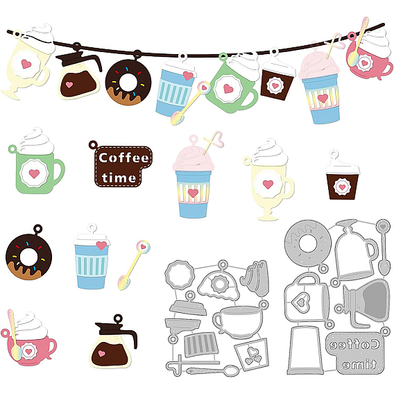 2 шт 2 стили трафареты для штампов из углеродистой стали, для diy scrapbooking, Фотоальбом, декоративная бумага для тиснения, цвет нержавеющей стали