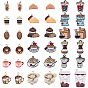46Pcs Zinc Alloy Pendants, with Enamel, Coffee Charms