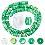 DIY Stretch Bracelets Making Kits, Including 1 Strand Disc Natural Ore Beads Strands and 1 Roll Strong Stretchy Beading Elastic Thread