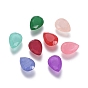 K9 Glass Rhinestone Cabochons, Pointed Back, Faceted, Teardrop