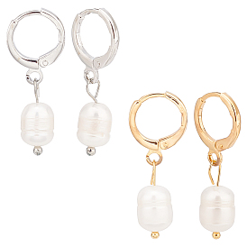 2 пары 2 цвета пластиковые серьги с имитацией жемчуга, подвесные, с английским замком, ювелирные изделия из сплава для женщин