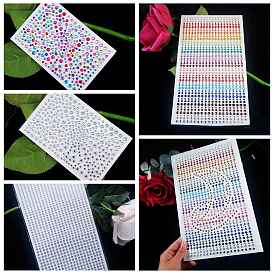 Self Adhesive Acrylic Rhinestone Stickers, for DIY Scrapbooking and Craft Decoration