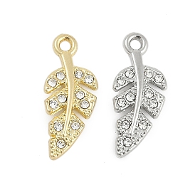 Подвески из сплава с микропаве из стразов, лист