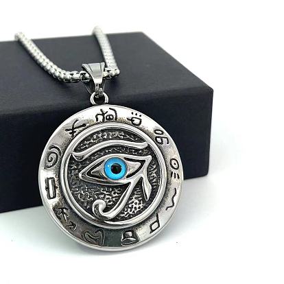 Ожерелья из нержавеющей стали с египетским оком Ра