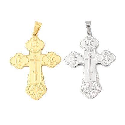 304 подвески из нержавеющей стали, ic xc ni ka Orthodox Corss, без кадмия и без свинца и без никеля