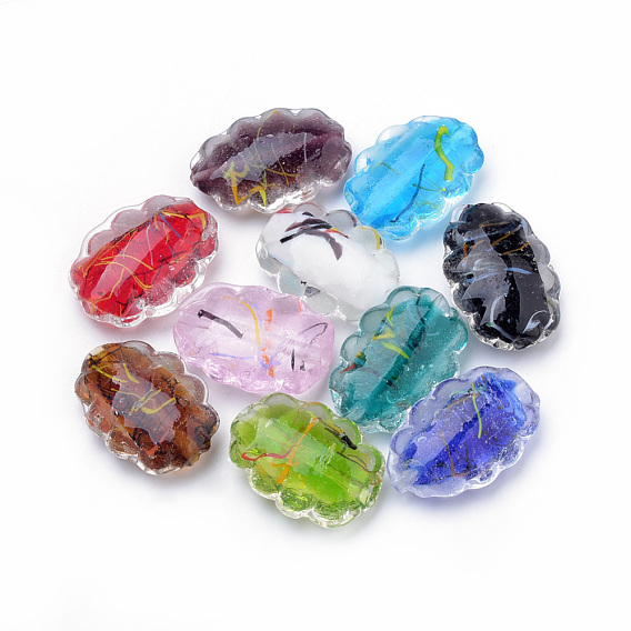 Handmade Lampwork Beads, Oval