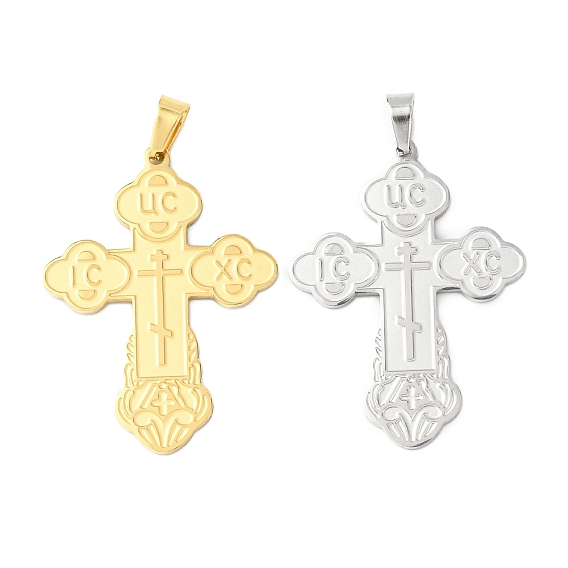 304 подвески из нержавеющей стали, ic xc ni ka Orthodox Corss, без кадмия и без свинца и без никеля