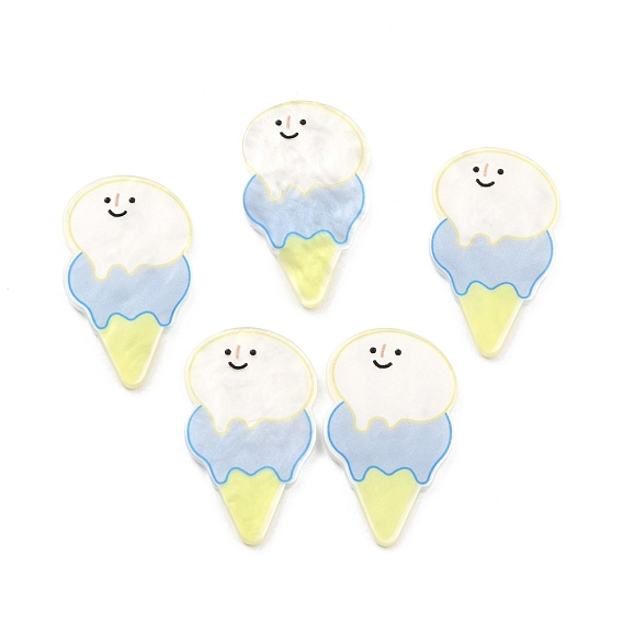 Acrylic Ice Cream Cabochons, for Hair Accessories