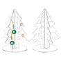 Christmas Tree Acrylic Earring Display Stands, Earring Organizer Holder