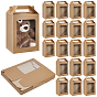 24 Boîtes cadeaux de rangement rectangulaires en papier, Boîtes d'emballage cadeau visibles Winbow avec poignées
