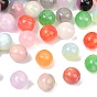 Perlas de resina opacos, rondo, con polvo del brillo