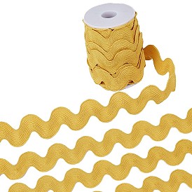 9 Yards gewelltes Polyester-Fransenband, Wellenförmiger Spitzenbesatz, zum Nähen von Kleidung und zur Dekoration von Kunsthandwerk