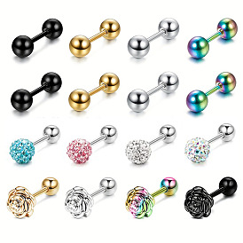 316l хирургические серьги из нержавеющей стали для хряща для женщин и мужчин