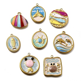 304 нержавеющей стальной эмали подвески, ионное покрытие (ip), реальный 18 k позолоченный