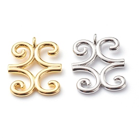 Латунные подвески, долговечный, adinkra символы dwennimmen