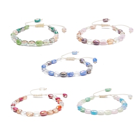Bling Glass Braided Bead Bracelet for Women