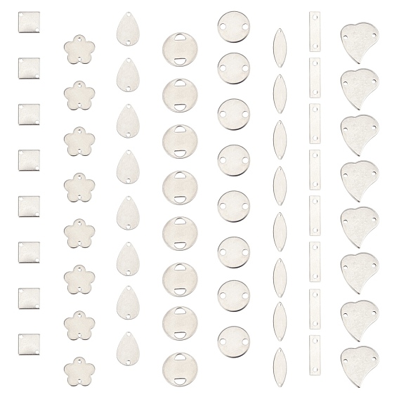 304 Stainless Steel Links Connectors, Mixed Shapes