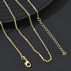 Brass Mixed Chain Necklaces for Women, Long-Lasting Plated