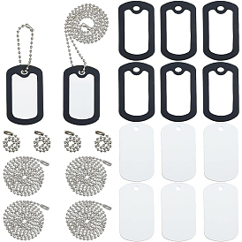 Наборы для изготовления ожерелий для домашних животных своими руками, включая изготовление цепочек из железных шариков и ожерелий из шариков., большие подвески из силикона, алюминиевые подвески