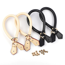 Leather Bag Strap, with Rivets, for Bag Replacement Accessories