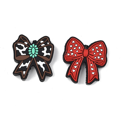 Силиконовые бусины ко Дню святого Валентина, фокусные бусы, бантом