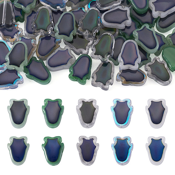 50 шт 5 цвета стеклянные бусины, чувствительные к температуре бусины, меняющие цвет, тюльпан