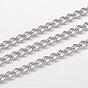Ion Plating(IP) 304 Stainless Steel Curb Chains, Twisted Chains, Unwelded, for Jewelry Making