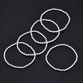 Brass Beads Stretch Bracelets, Round